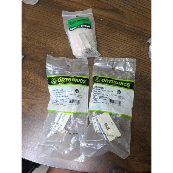 ORTRONICS CLARITY SERIES II. CAT 6 T588A/B. 2 Port. 8 POS Lot of 2 - Picture 2 of 16